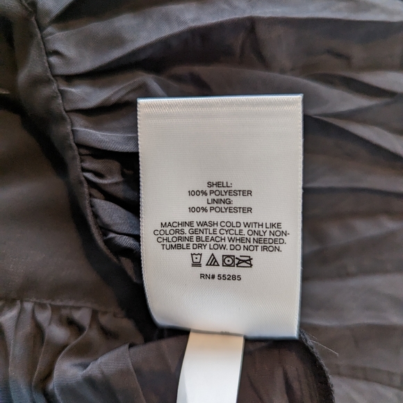 NWT Express Medium Black Peplum Wrap Front Dress Top Sleeveless Blouse NEW - Picture 9 of 9